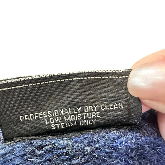 VTG Button Up Grandpa Core Shetland Wool Ireland Argyle Sweater Vest Men Large - Picture 9 of 10